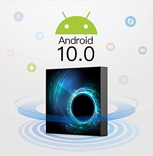 SGH Android 10.0 תיבת טלוויזיה, 4GB RAM 32GB ROM AllWinner H616 Quad-Core 64-Bit ARM Cortex-A53 2.4GHz/5GHz WiFi כפול