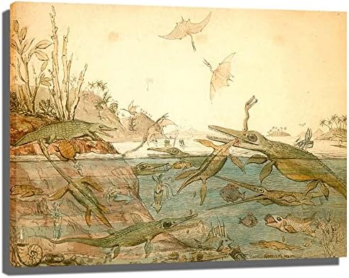 דורסט עתיק - דוריה איור עתיק על ידי הנרי דה לה בכה 1830 פוסטרים הדפסים פוסטרים וינטג 'הדפסים ציורים קנבס