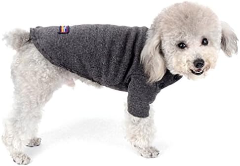 Smalllee_lucky_store xy0003337 חולצות חיות מחמד לכלבים קטנים וגורים, אפור, X-Small