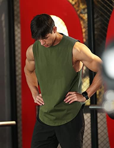 אימון לגברים פיתוח גופיות גופיות גופיות אימון אתלט חולצות כושר אפוד כותנה חתוך חולצת טריקו לשרירים ללא שרוולים