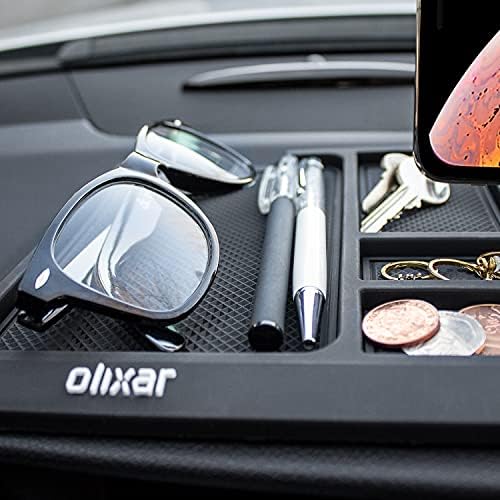 מגש לוח מחוונים לרכב Olixar - מחזיק מכונית מקף דביק מחזיק טלפון עם הר - כרית ג'ל גדולה ללא החלקה - רחיצה - אביזרי