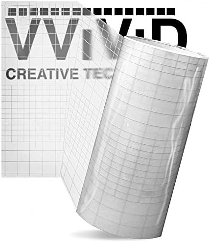 העברת ויניל ברורה גבוהה בהברר נייר דבק עצמי 12 אינץ 'x 10ft גליל w/גיבוי רשת 3mil