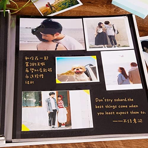 חוברת נסיעות יום השנה DIY אלבום מזכרת בעבודת יד לזוגות שהודבקו מעל פלסטיק יכול לכתוב צילום קביעות גדולה אלבום