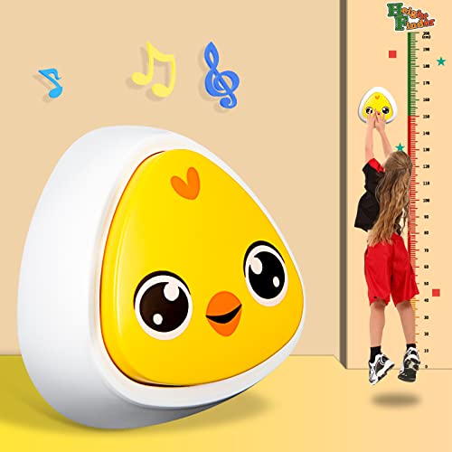 Temi Touch דלפק קפיצה לגובה לילדים, תרשים גידול לילדים עם דלפק קולית בין 1-60, תרשים גובה לקיר, ציוד אימון קפיצה