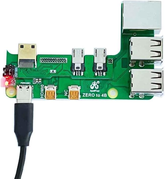 Raspberry Pi Zero 2W עד 4B מתאם ממשק אפס ל- PI4 USB Hub RJ45 Ethernet