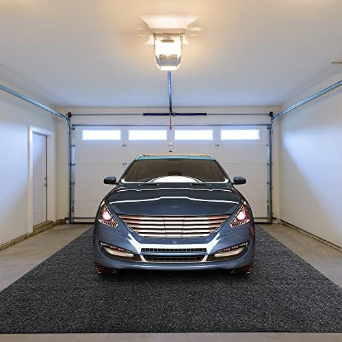 שטיחי רצפת מוסך גדולים במיוחד עבור מתחת לרכב, שטיח ריצוף מוסך אפור כהה, מחצלת לשפוך שמן לאופנוע, מחצלת חניה למוסך שמן