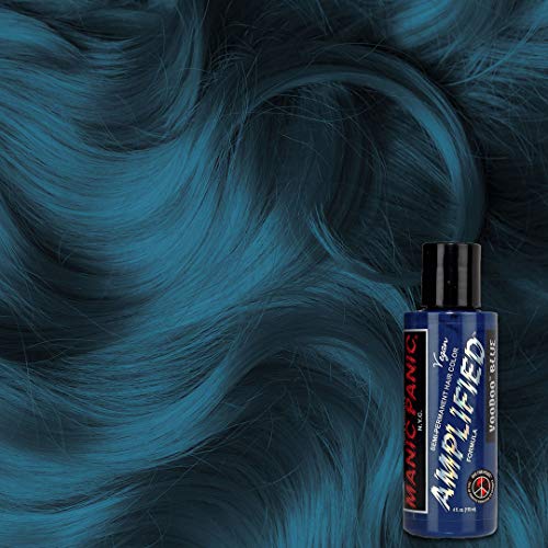 מאניקה פאניקה וודו צבע שיער כחול בצרור מוגבר עם הכן לשמפו להבהיר