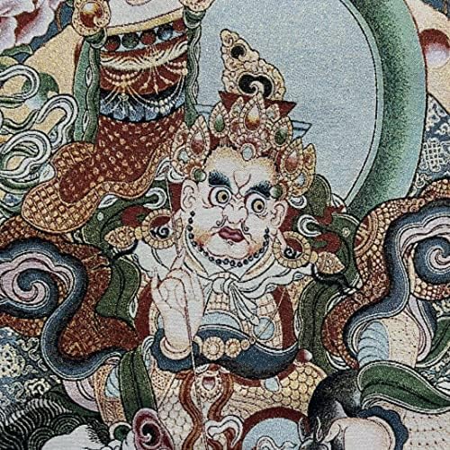35 רקמת Thangka בודהיזם בודהיזם משי רקולת אוצר אוצר מלך רוכב על סוס לבן טאנגקה תלייה מסך עירוני בית מגרש גירוש