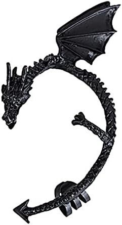 בציר גותי פאנק פיתוי מתכת דרקון ביס אוזן קאף קליפ עגיל רטרו בעלי החיים שאינו פירסינג לעטוף סורק מטפס עגיל אופנה חמוד