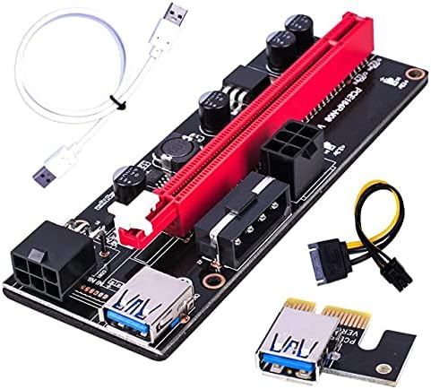 מחברים USB 3.0 כבל סיומת PCIE Riser ver 009S אקספרס 16X מאריך מתאם מתאם 6 כבל חשמל PIN 2021 -