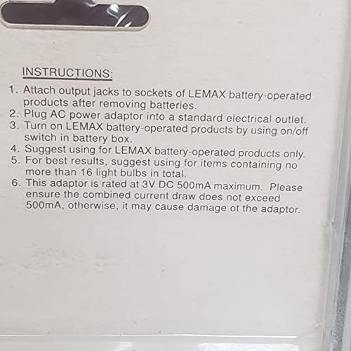 מתאם Lemax 4 שקעי פלט פועלים ללא סוללות מנורת רחוב מיני