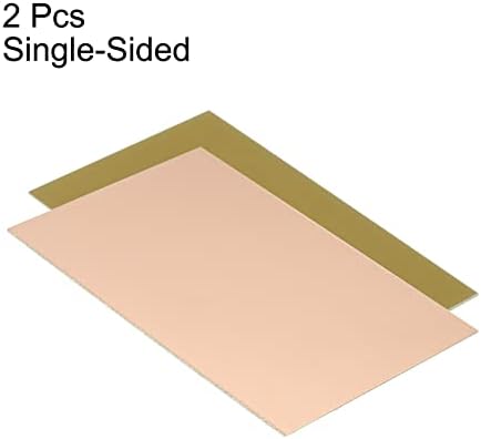 Patikil FR4 Copper Copper בצד יחיד, 2 חבילות 100 x 70 x 0.8 ממ מעגל למינציה PCB