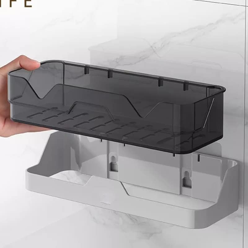 SLNFXC מדף אמבטיה שמפו מחזיק מדפי מקלחת קיר הר אחסון מטבח סל מטבח סל קוסמטיקה מתלה בית אמבטיה