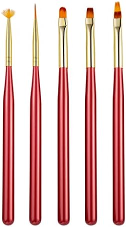 5 יחידות אדום ג ' ל הארכת מברשת נייל אמנות אוניית עט מניקור ציור ציור כלים
