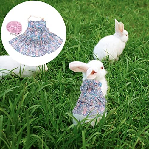 שמלת ארנב רצועה עם רצועה עם רצועה רתמת ארנב חמוד וחיית מחמד רצועה רתמת בעלי חיים קטנה גוד תלבושת הוכחת קיפוד חמוס