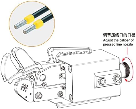 כלי צבת עמידה עמיד, AM6-6 מכונת לחיצה מסוף פנאומטי AM6-6 חוט חוטי חוטי חוט צינור צינור קרף קר חוט משושה מבודד