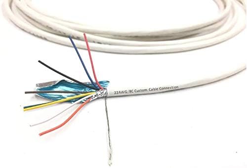 חיבור כבלים בהתאמה אישית 22 AWG 8 מוליך מוליך מליאה מוליך כבל CL3P ז'קט לבן לאבטחה/אזעקה/בקרת גישה/צליל - גליל 100