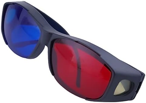 1 יחידות עמיד 3 משקפיים סגנון 3 משקפיים צפייה 3 משקפיים משחק סרט אדום כחול 3 משקפיים מסגרת פלסטיק שחור שרף עדשה
