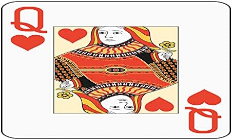 מחזיק מברשת שיניים קרמיקה של אמבסון מלכה, מלכת הלבבות משחקת קלפים עיצוב קזינו משחק הימורים פוקר שחור ג'ק, דקורטיבי רב -תכליתי