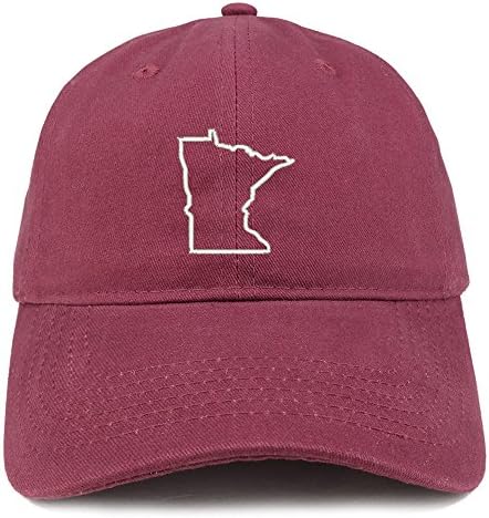 טרנדי הלבשה חנות מינסוטה המדינה מתאר רקום רך כותנה אבא כובע