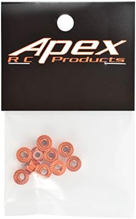 מוצרי Apex RC 4 ממ משוננים מערך אגוזי גלגל ניילון אלומיניום - 6 צבעים לבחירה