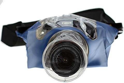 Navitech Blue DSLR SLR עמיד למים מארז דיור מתחת למים/כיסוי שקית יבש תואמת ל- Nikon D3500
