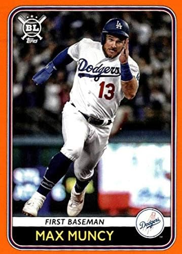 2020 Topps Big League Orange 218 Max Muncy Los Angeles Dodgers כרטיס מסחר בייסבול