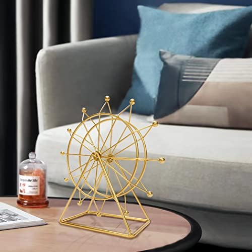 גלגל פריס מודרני עיצוב מבטא זהב פסלונים קטנים לעיצוב ביתי -טבלטופ מדף ספרים מדף מדף סלון קישוט אובייקט -פסל