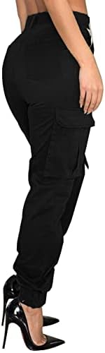 מכנסי מטען של מכנסי מטען מכנסי טרקלין מסוואות מכנסי טרקלין מסווגים מרובי חיצוניים מכנסי טרנינג ג'וג'ר מזדמנים עם כיס
