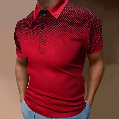 גולף חולצות לגברים קצר שרוול יבש בכושר 3 הדפסת לחות הפתילה מצחיק גולף חולצה אימון חולצות