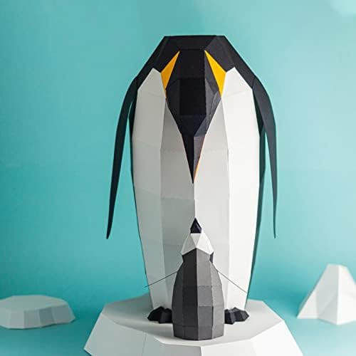 WLL-DP פינגווין דוגמנות נייר יצירתי פיסול DIY אוריגמי פאזל תלת מימד מלאכות נייר גביע נייר גביע נייר גיאומטרי מודל קישוט
