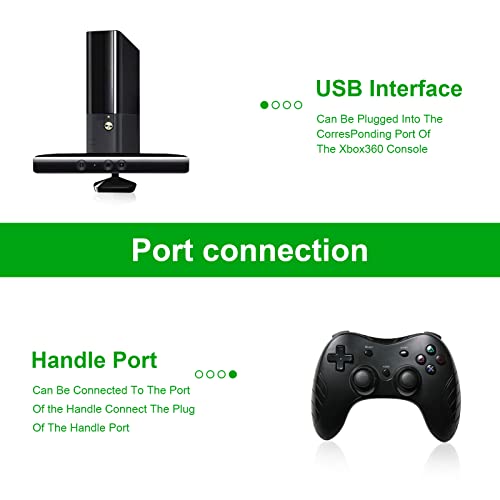 כבל מטען לבקר Xbox 360, 1.5m / 4.9ft החלפת כבל טעינה USB עבור Microsoft Xbox 360 / Xbox 360 Slim Controlles Const