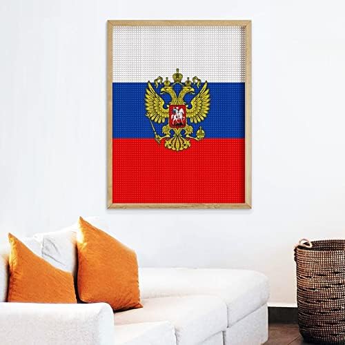 רוסית נשר דגל דקורטיבי יהלומי ציור ערכות מצחיק 5 ד תרגיל מלא יהלומי נקודות ציורי בית תפאורה 12איקס 16