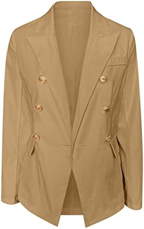 עבודות משרד עסקיות אלגנטיות נשים ליידי סולידי כפתור מעיל מעיל מעיל מעילי Puff Coats נשים