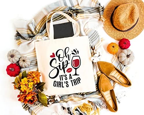 GXVUIS OH SIP זה תיק TOTE TRIP TRIP TOTE לנשים לנשים אסתטיות לשימוש חוזר של מכולת כתפיים שקיות קניות מתנות חברים