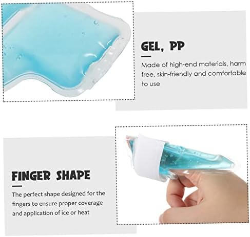 2 יחידות חבילה ג ' ל אצבע טיפול אצבע מקפיא לעטוף אצבע קרח חבילת קירור חבילה עבור אצבע קרח אצבע סד חם לדחוס אצבע כיסוי חם קר