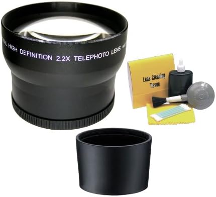 עדשת טלפוטו סופר בהגדרה גבוהה 2.2x עבור Kodak Easyshare P880 + ערכת ניקוי