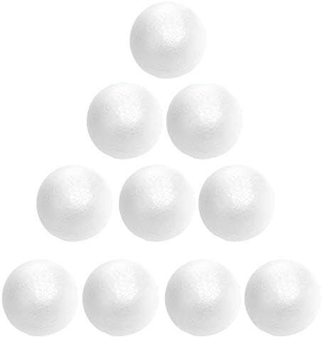 עץ חג מולד פקוז 10 יחידות כדורי 8 סמ כדורי קצף מלאכה כדורי מלאכה קלקר כדורי קצף לבנים כדורי דוגמנות כדורים עגולים לאומנויות