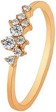 2023 טבעת חדשה זהב עם תשע מצופה 18 קראט לנשים יהלומים אביזר יהלומים טבעות פס רחב לנשים