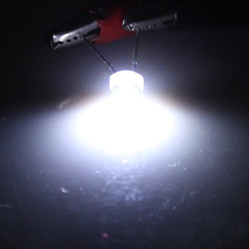 AEXIT 20 יחידות 5 ממ דיודות מנורת LED אור לבן פולטת דיודות דיודות שוטקי נורות נורות
