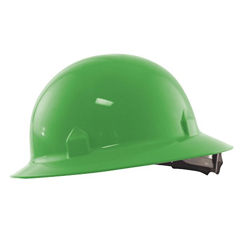 ג'קסון בטיחות בלוק בלוק כובע קשיח מלא, שולי 360 מעלות, מתלה מחגר 8 נקודות, ירוק, 12/ מקרה