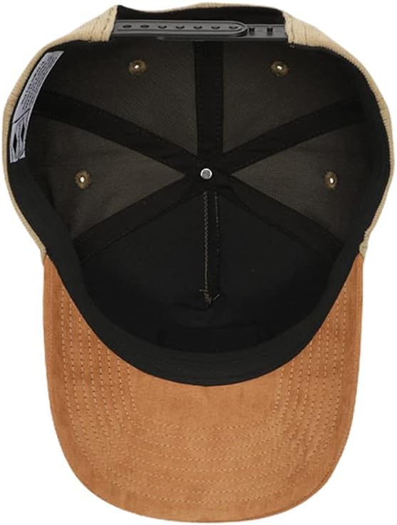 שישה כובעים קורדרוי אקספלורר כובע סנאפבק / מידה אחת מתאימה לכולם / כובעים למטרה אפור, אפור, קטן-גדול