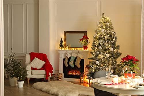 אוצרות קרוליין BB4248CS עץ חג מולד שמח בולדוג אנגלי גרב חג מולד לבן, אח תלויה גרביים עונת חג המולד עיצוב עיצוב לחג