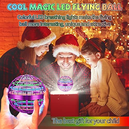 צעצועי כדור אורב מעופפים, כדור ספינר גלקטיק, כדור רחף כדור קוסמי כדור בומרנג, כדור מעופף עם אורות RGB Boomerang