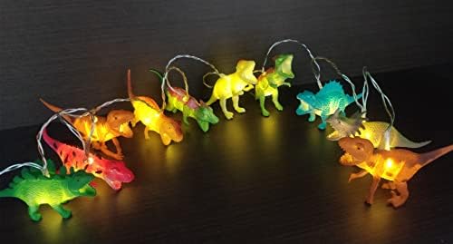 Fantasee 1.5m 10 LED דינוזאור אורות מיתרים סוללה המופעלת על פיות LED אורות פנטסטיים לחדר שינה חדר תינוקות