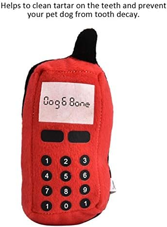 גלוגלו כלב ללעוס צעצוע, חורק כלב צעצועי חורק בפלאש טלפון סלולרי צעצוע בפלאש טלפון סלולרי צעצוע ממולא בעלי החיים גור צעצוע