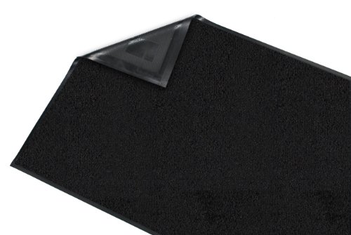 גרדיאן פלטינה סדרת מקורה מגב רצפת מחצלת, גומי עם ניילון שטיח, 2 '18', שחור