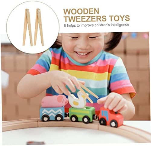 צעצועים 2 יחידים צעצועים פינצטה עץ מעמידה פנים צעצוע