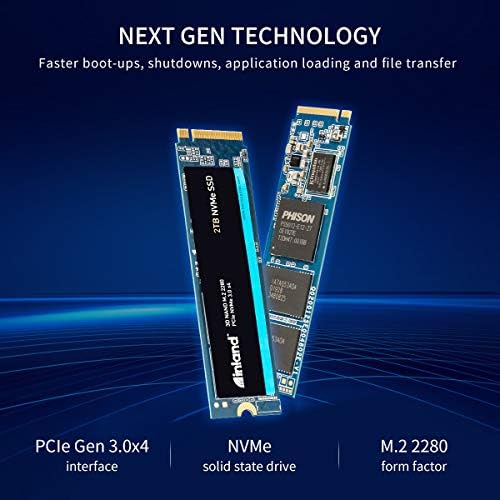 Invand Premium 2TB SSD M.2 2280 PCIE NVME 3.0 X4 TLC 3D NAND כונן מצב מוצק פנימי, קריאה/כתיבה מהירות עד 3200MB/S