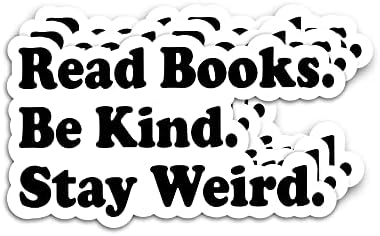 Milleyz קרא ספרים היו חביבים להישאר מדבקות מוזרות, מדבקות ספרי קריאה מצחיקים, מדבקות ויניל על דבקות ויניל חתוכות